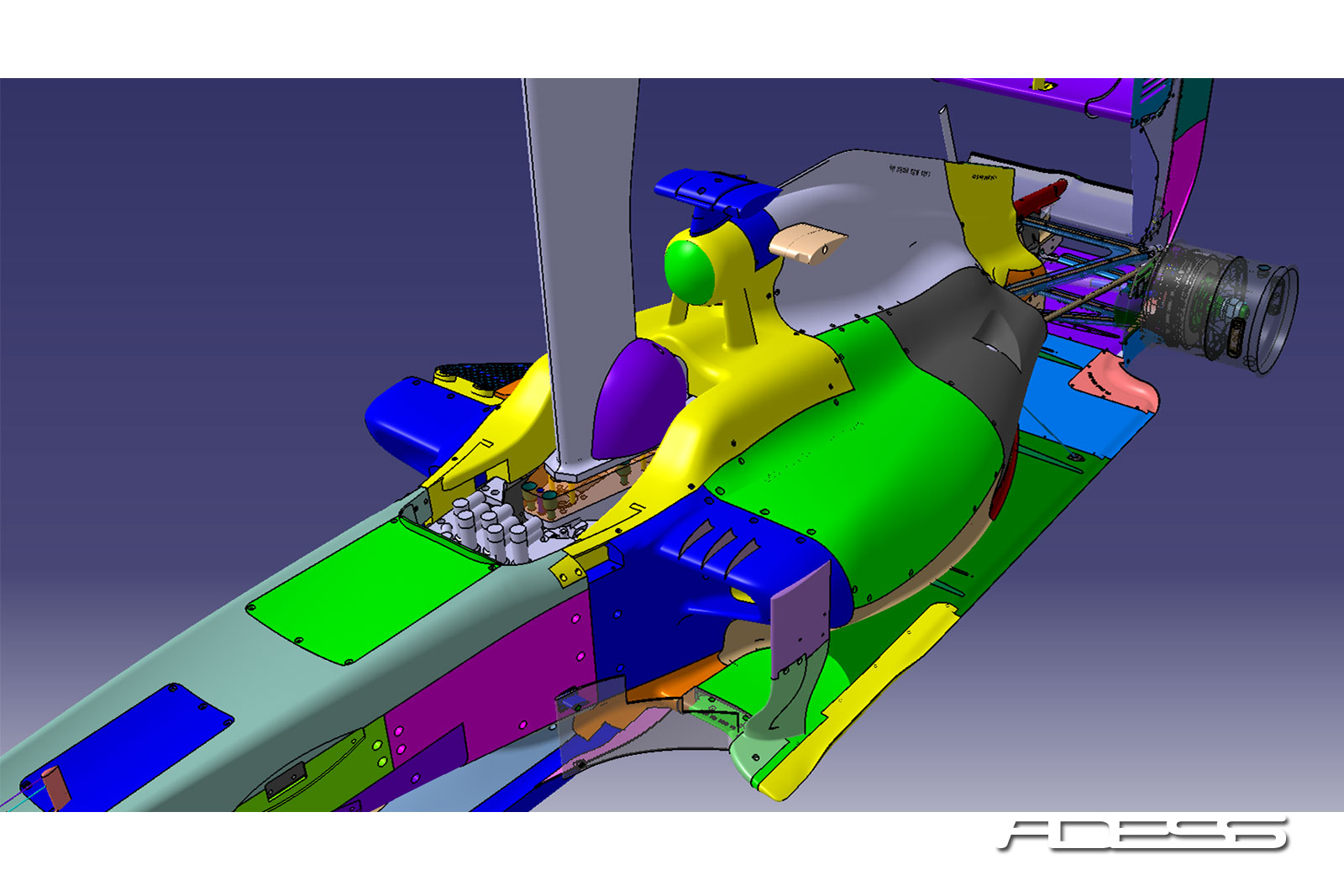 F1 wind tunnel model close-up